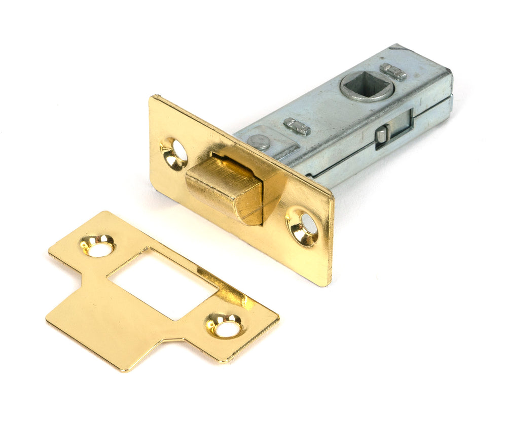 Polished Brass 2½" Tubular Mortice Latch