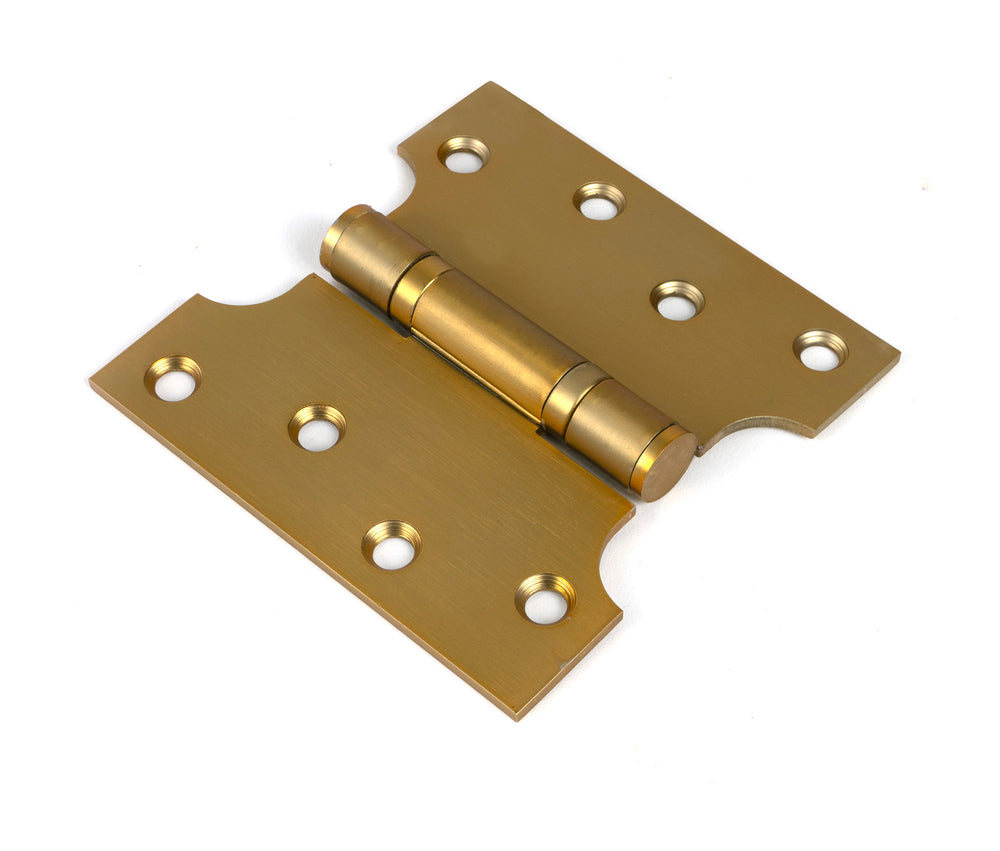 Satin Brass 4" x 2" x 4" Parliament Hinge (pair) ss