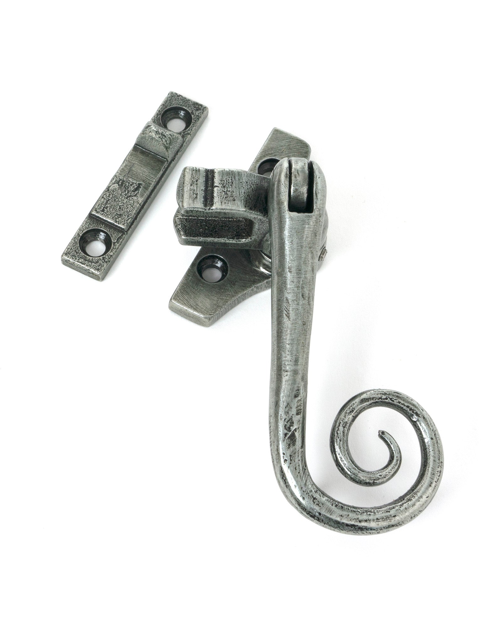 Pewter Night-Vent Locking Monkeytail Fastener (Steel Window)