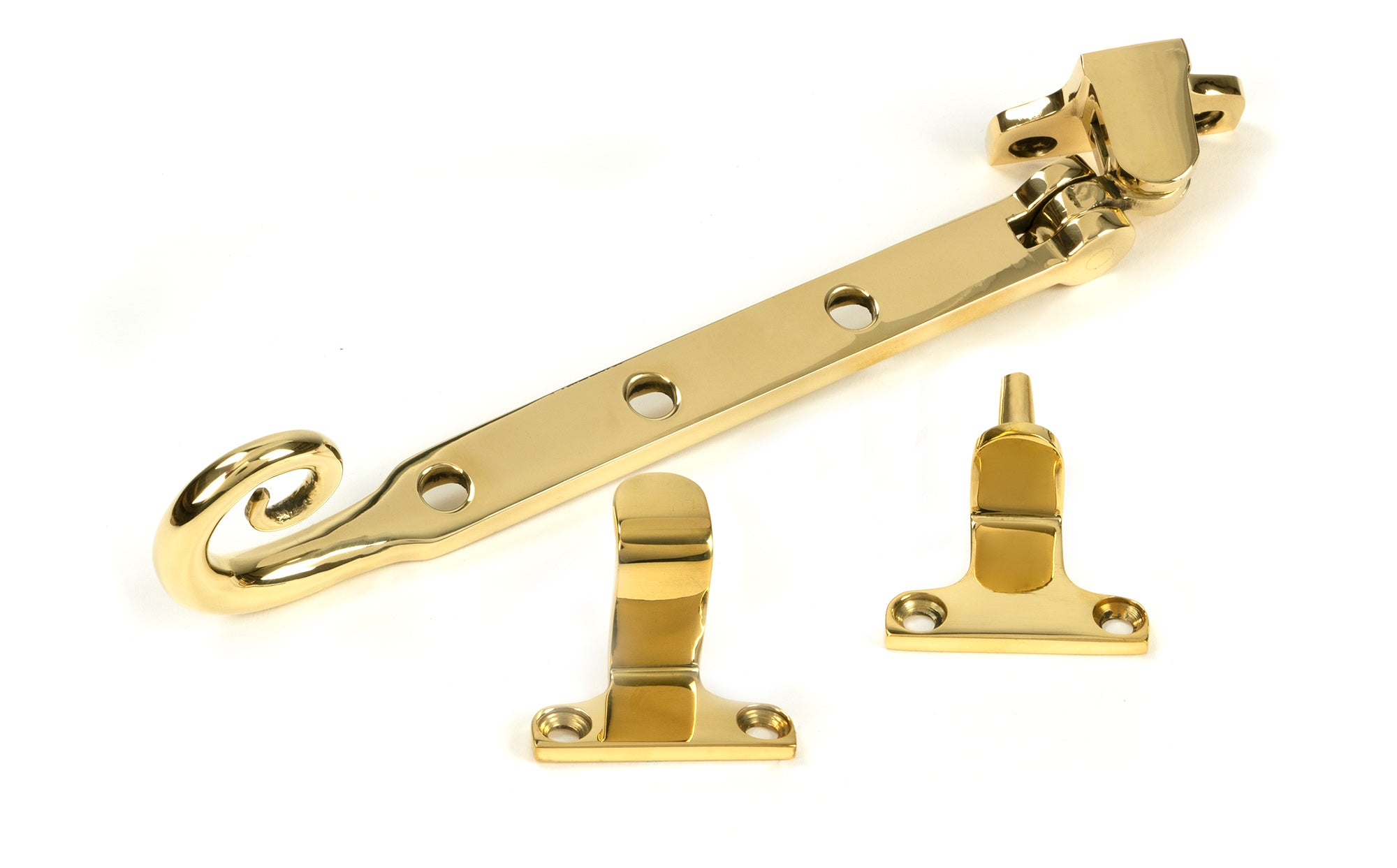 Polished Brass 8" Monkeytail Stay (Steel Window)