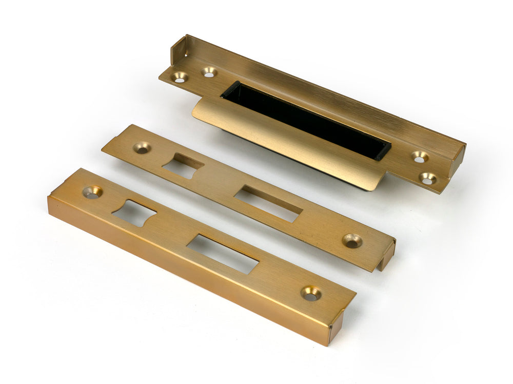 Satin Brass ½" Rebate Kit for Sash Lock