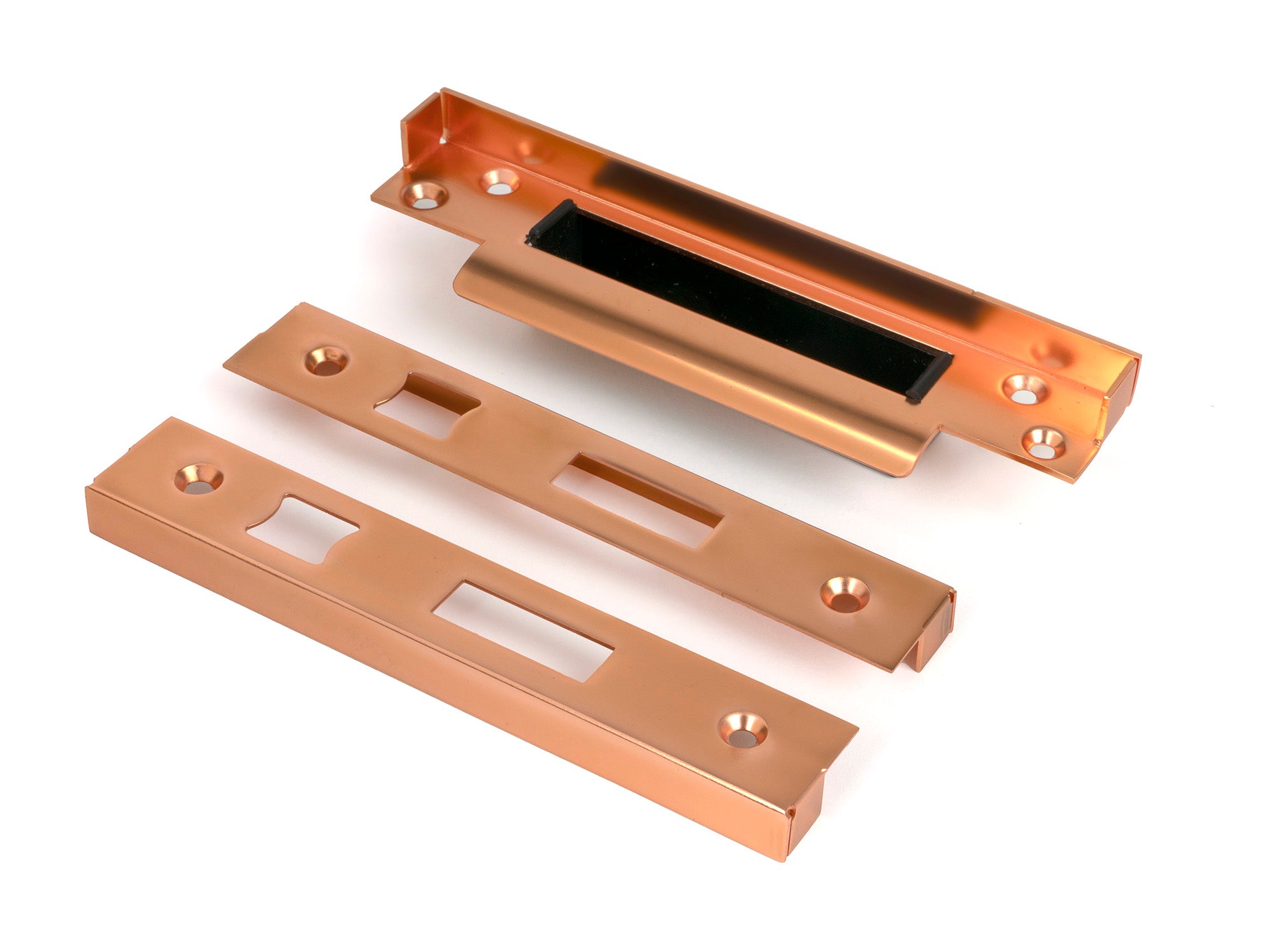 Polished Bronze ½" Rebate Kit for Sash Lock