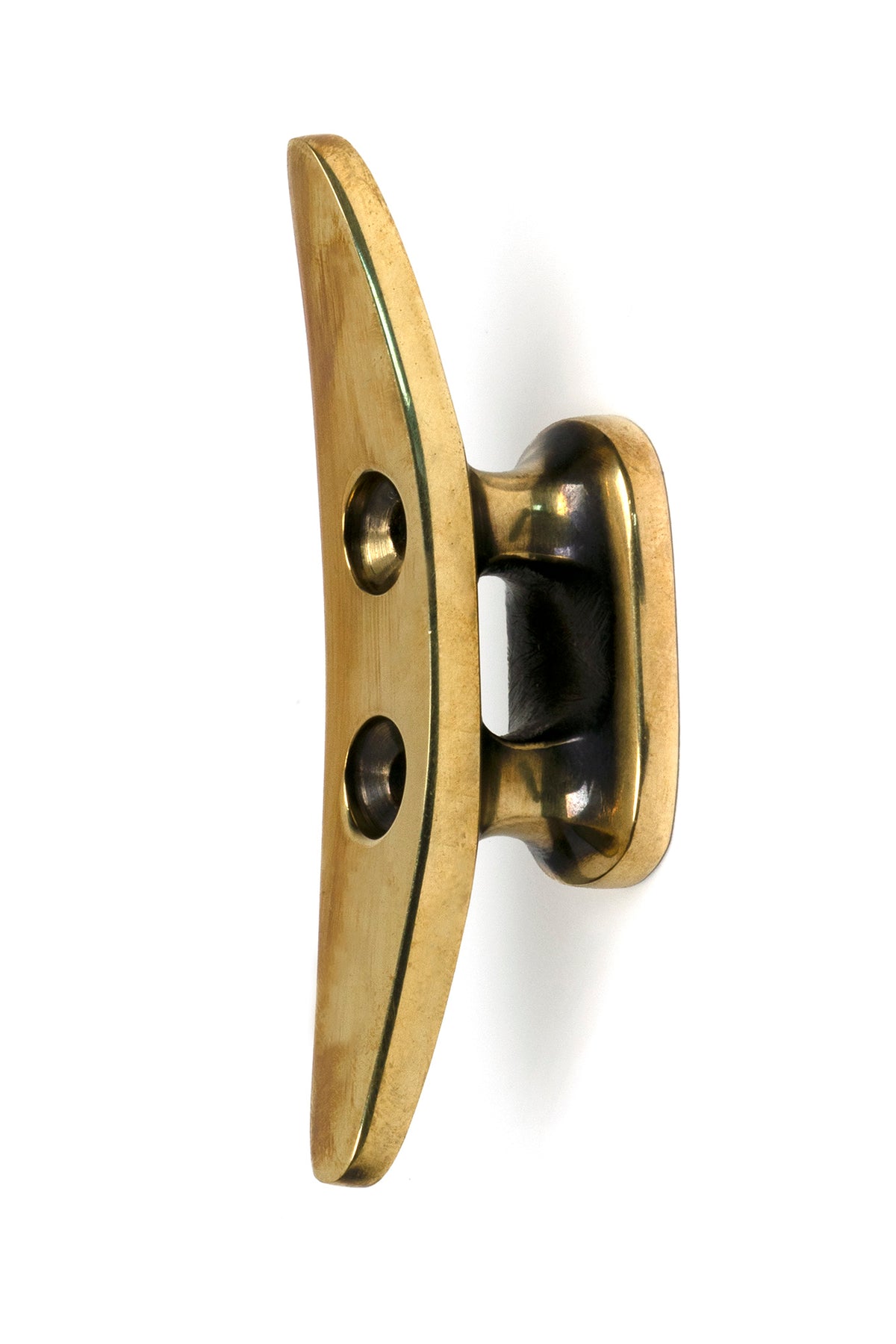 Aged Brass Marine Cleat Hook