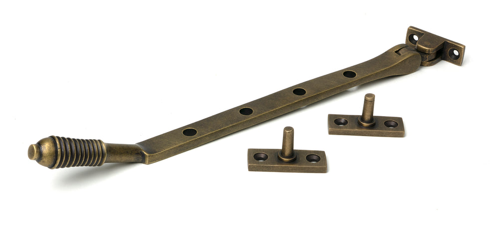 Burnished Brass 10" Reeded Stay