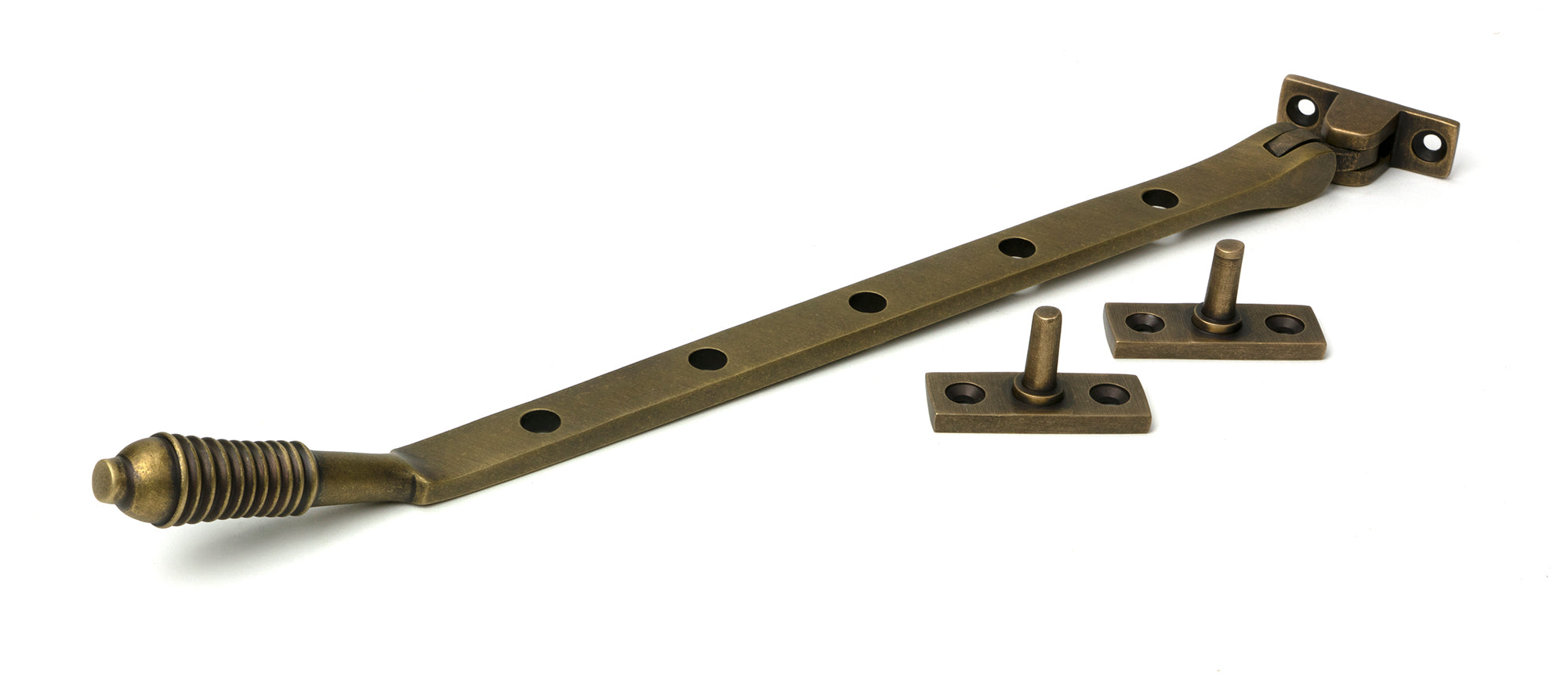 Burnished Brass 12" Reeded Stay