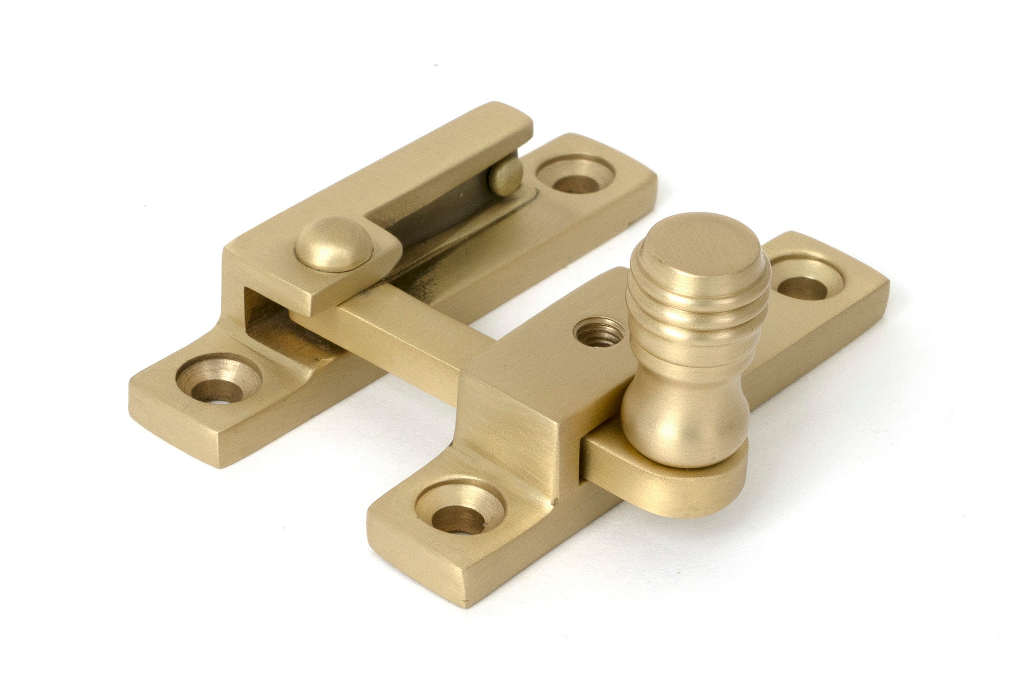Satin Brass Prestbury Quadrant Fastener - Narrow