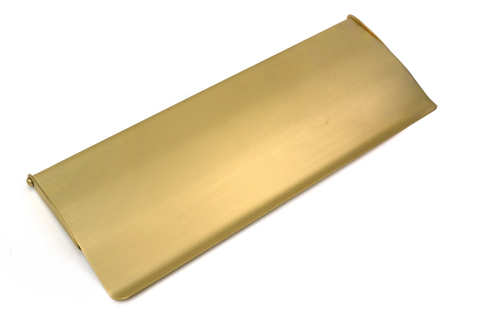 Satin Brass Large Letter Plate Cover