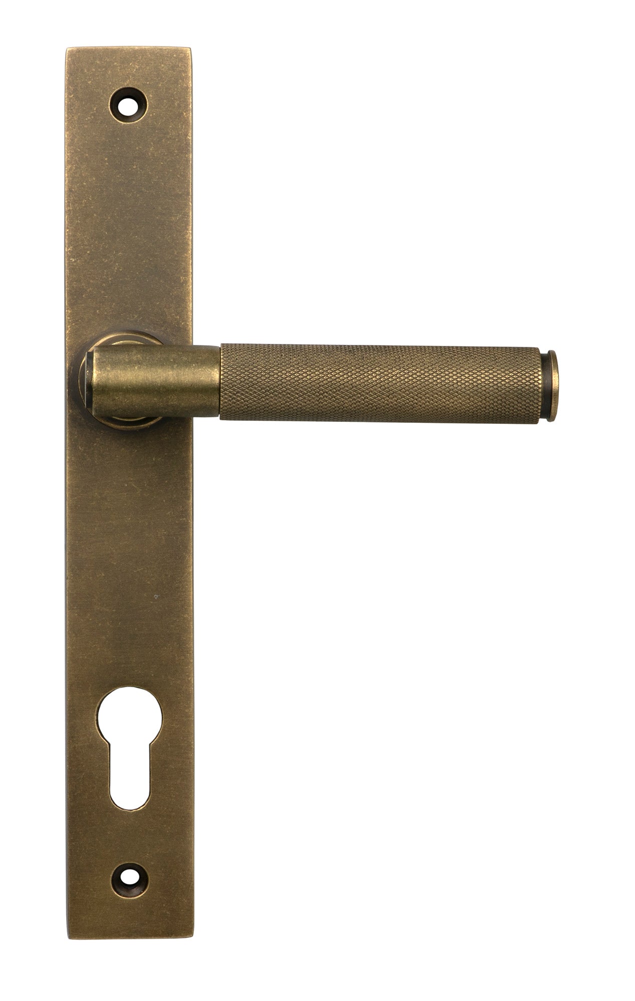 Burnished Brass Brompton Slimline Lever Espag. Lock Set