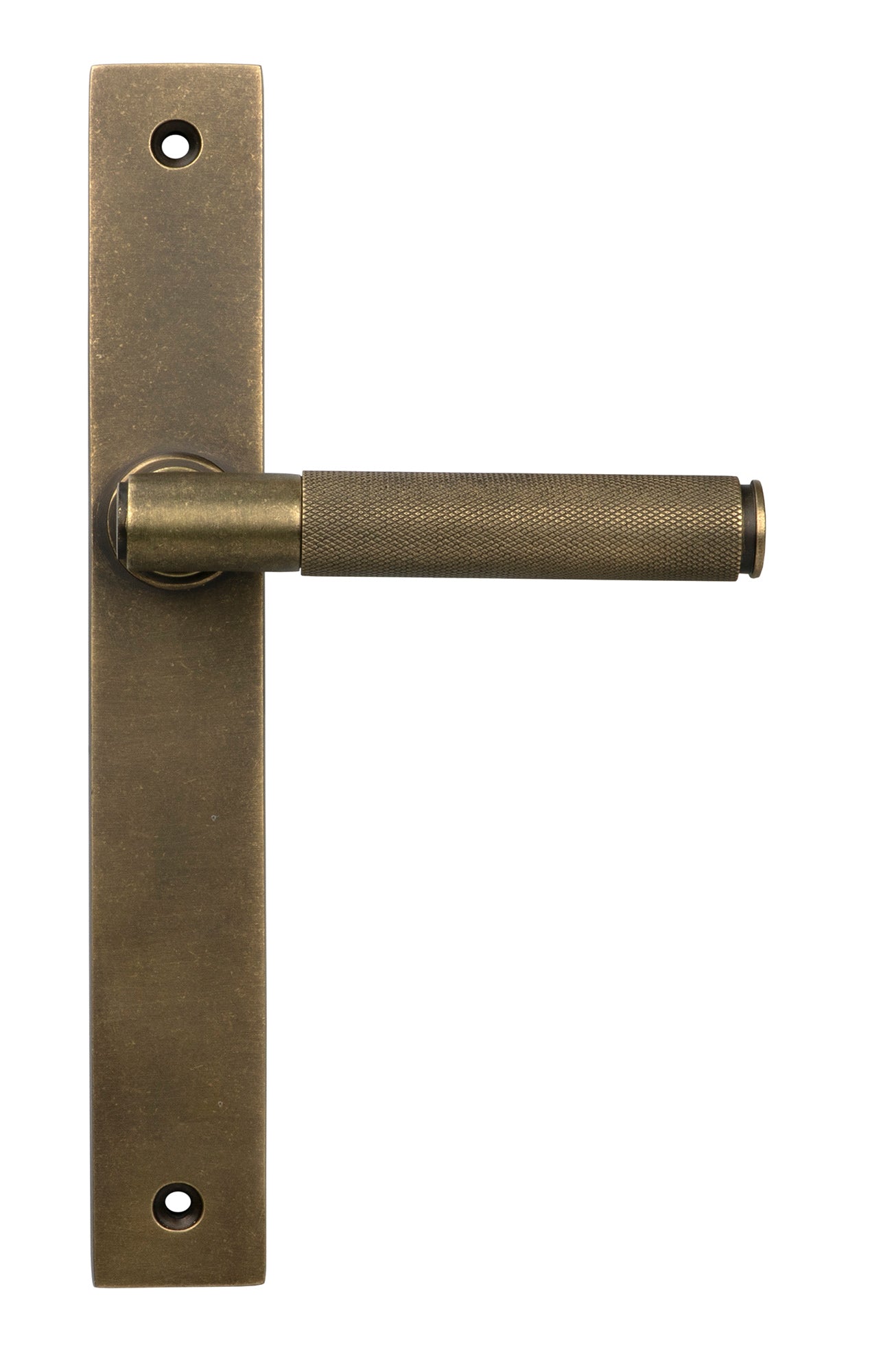 Burnished Brass Brompton Slimline Lever Espag. Latch Set