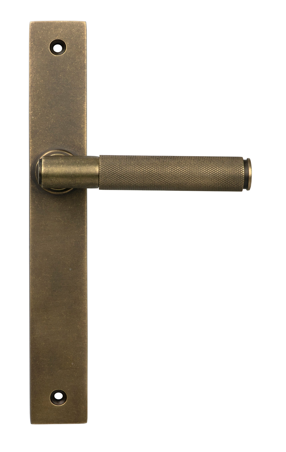 Burnished Brass Brompton Slimline Lever Espag. Latch Set