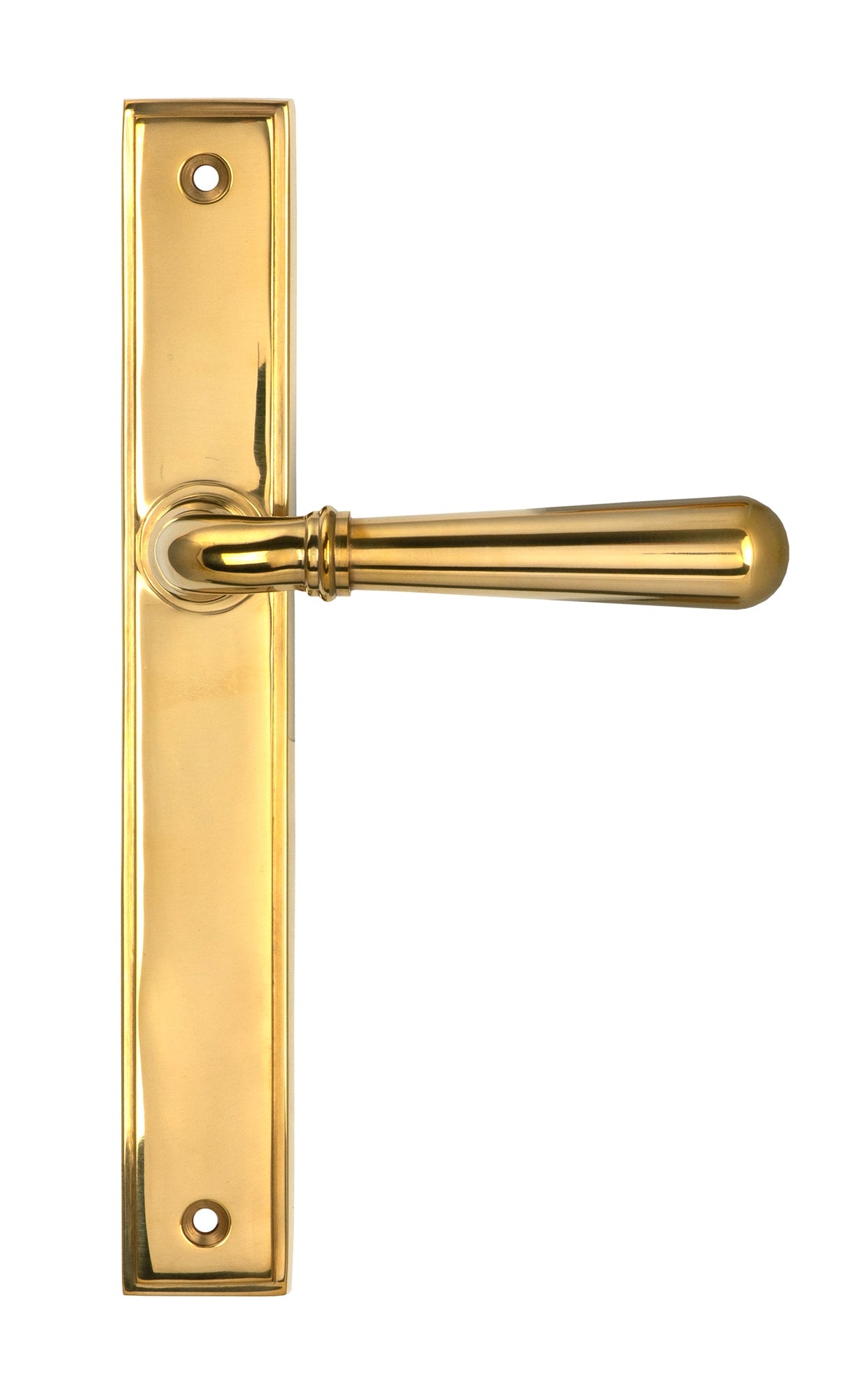 Polished Brass Newbury Slimline Lever Espag. Latch Set
