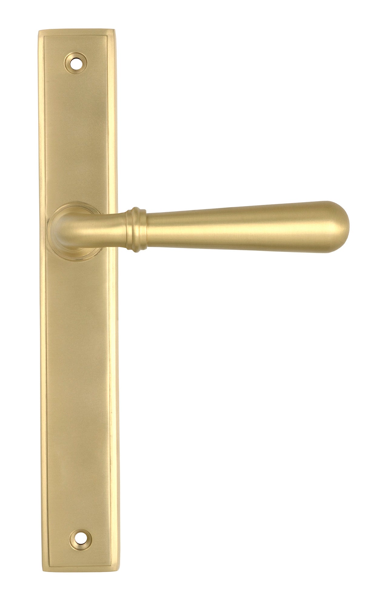 Satin Brass Newbury Slimline Lever Espag. Latch Set
