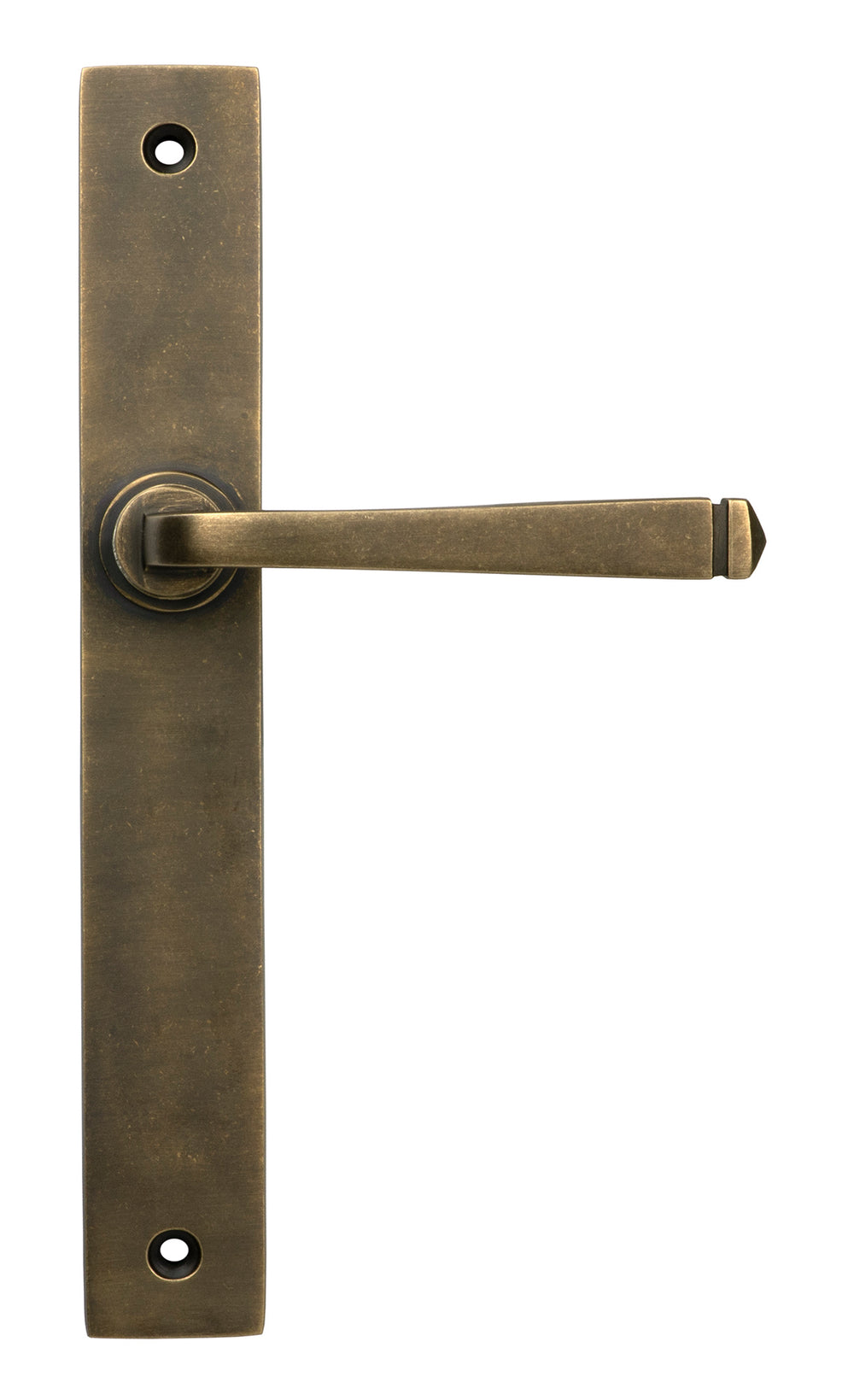 Burnished Brass Avon Slimline Lever Latch Set