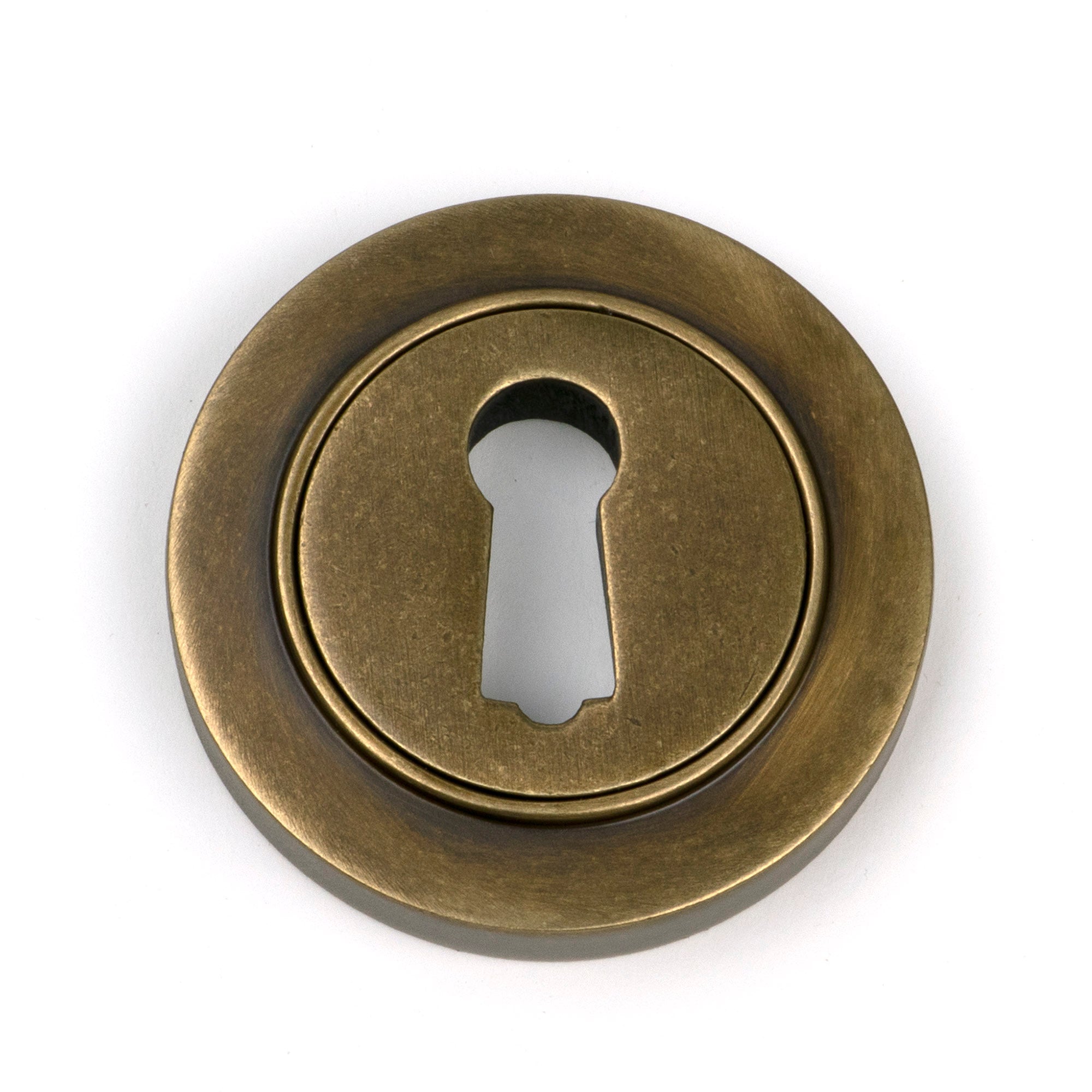 Burnished Brass Round Escutcheon (Plain)