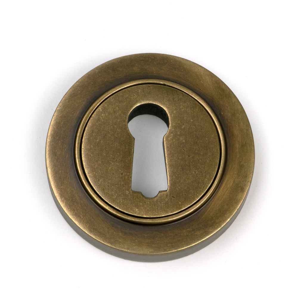 Burnished Brass Round Escutcheon (Plain)