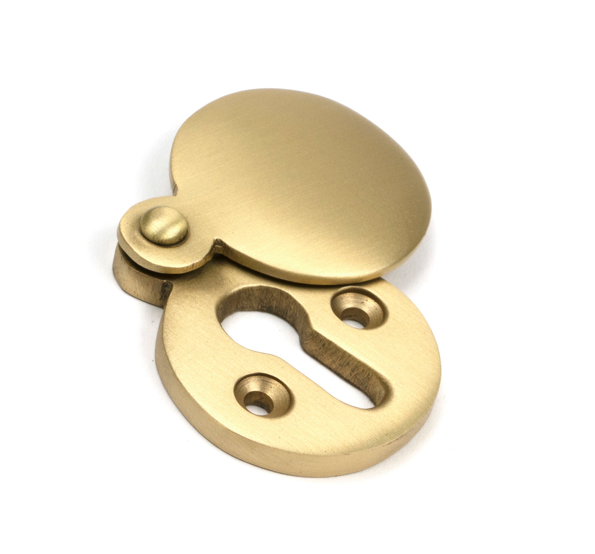 Satin Brass 30mm Round Escutcheon