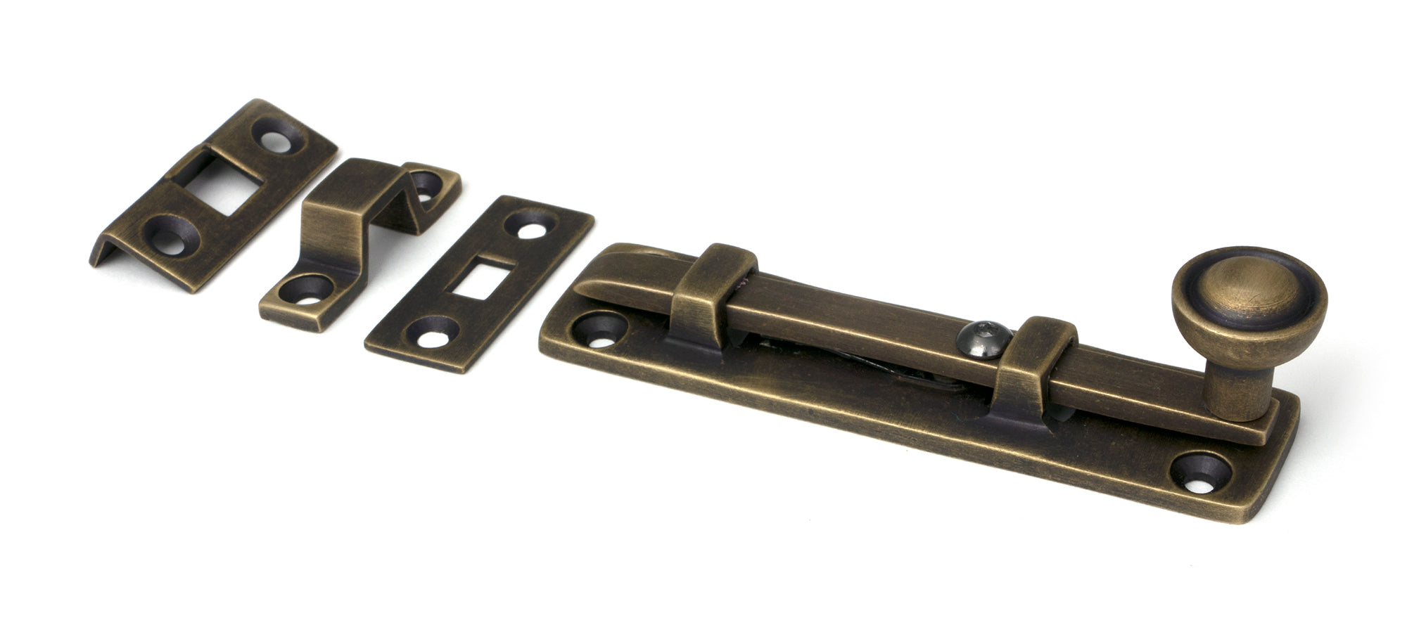 Burnished Brass 4" Universal Bolt