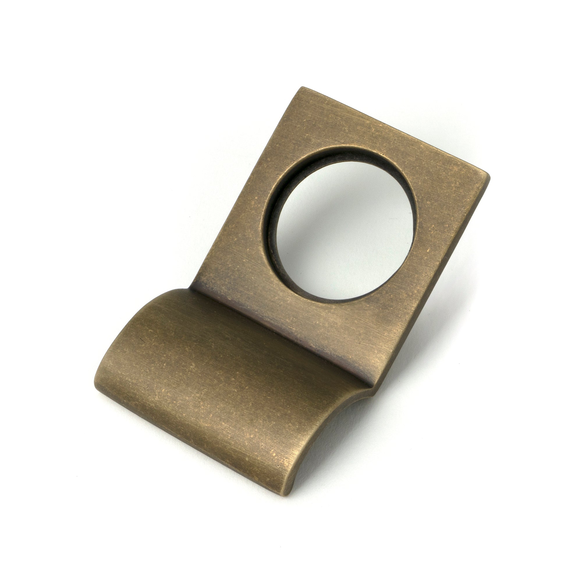 Burnished Brass Rim Cylinder Pull
