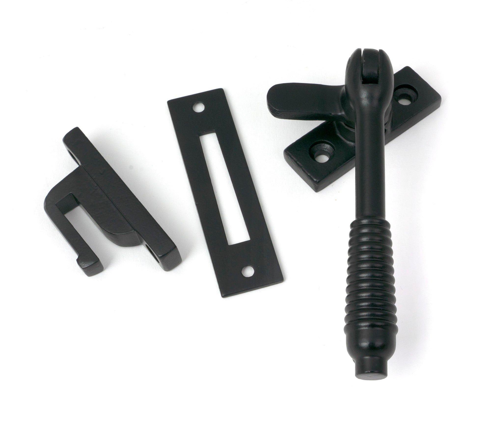 Matt Black Locking Reeded Fastener