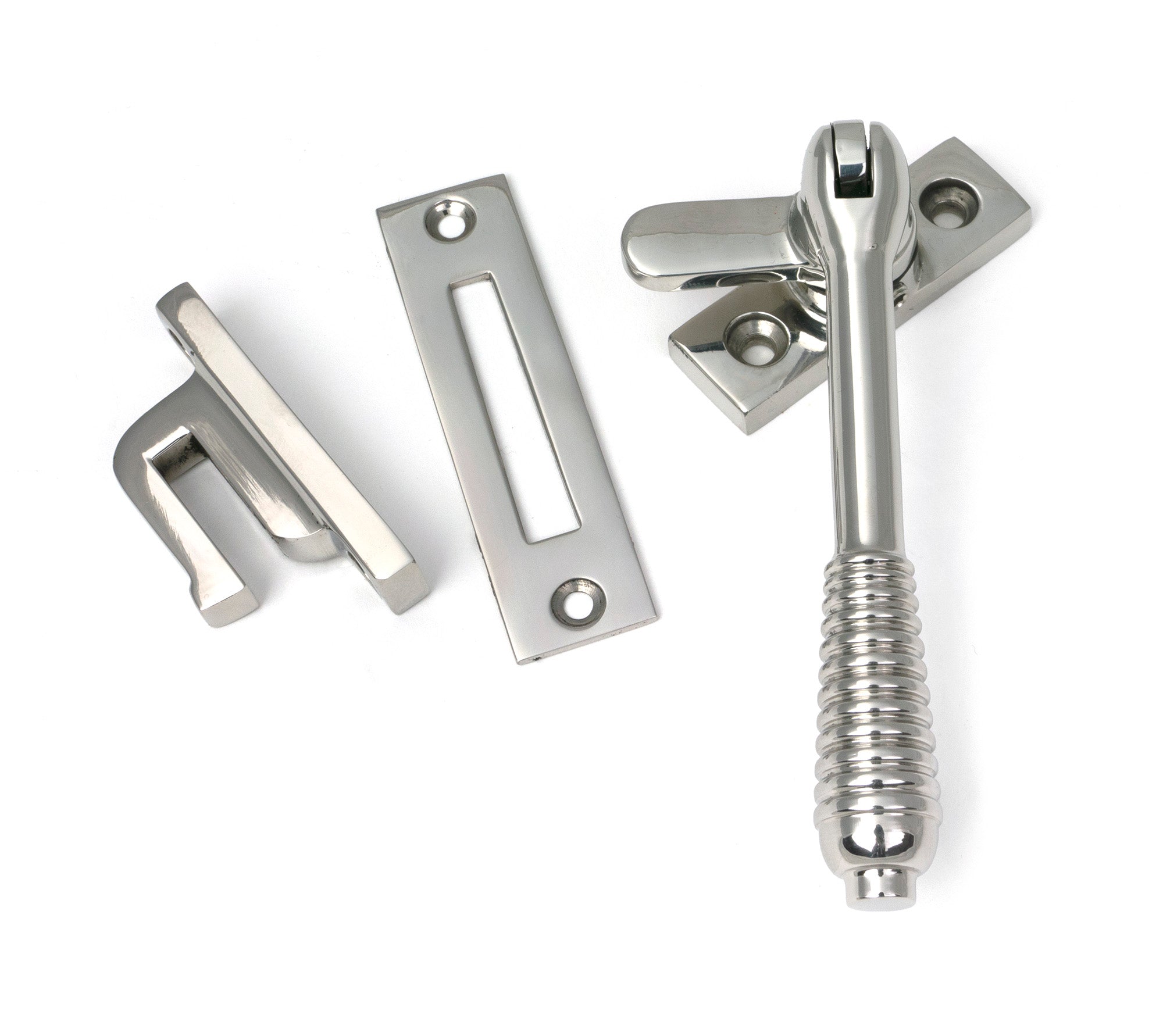 Polished Marine SS (316) Locking Reeded Fastener
