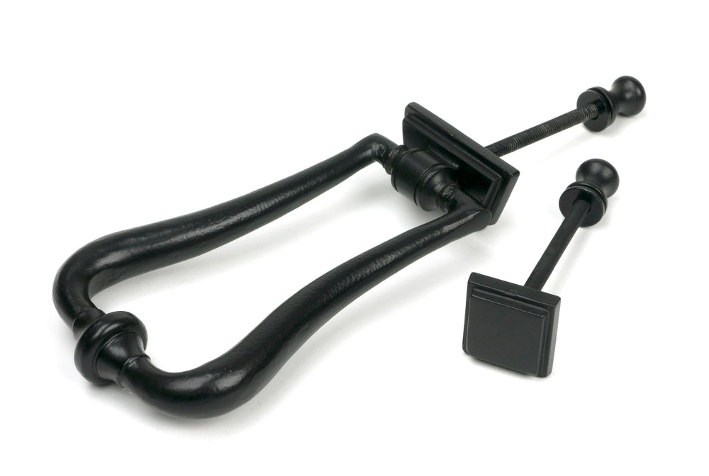 Matt Black Slimline Art Deco Door Knocker