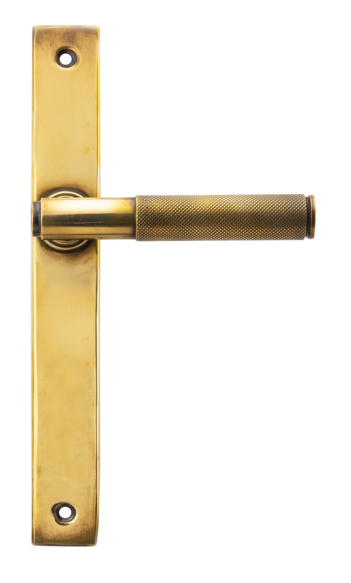 Aged Brass Brompton Slimline Lever Espag. Latch Set