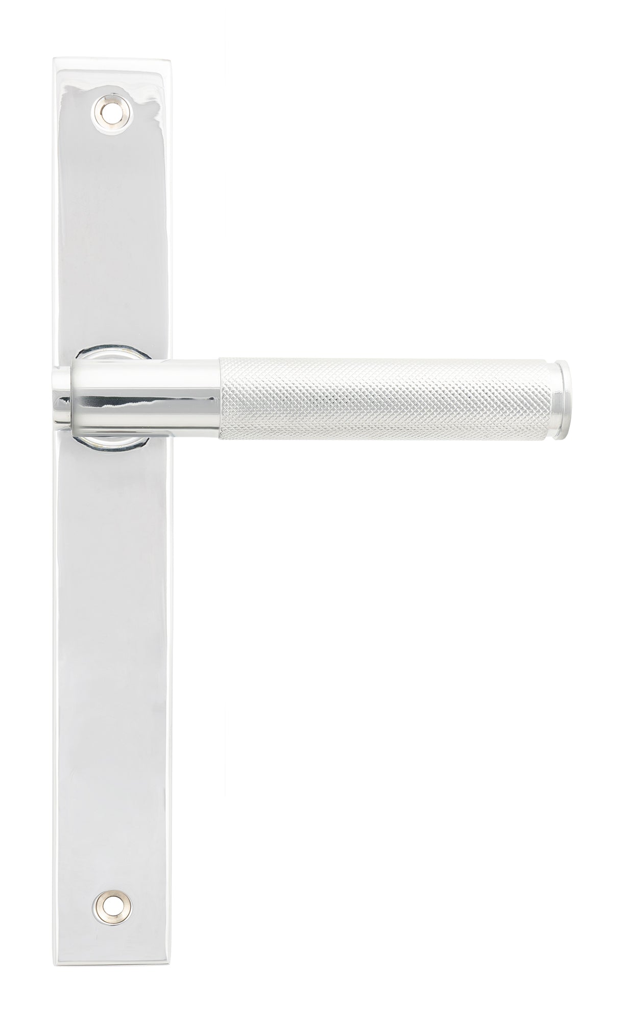 Polished Chrome Brompton Slimline Lever Espag. Latch Set
