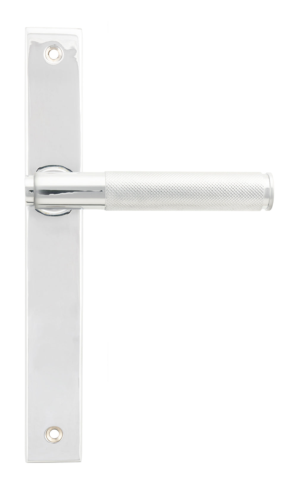 Polished Chrome Brompton Slimline Lever Espag. Latch Set