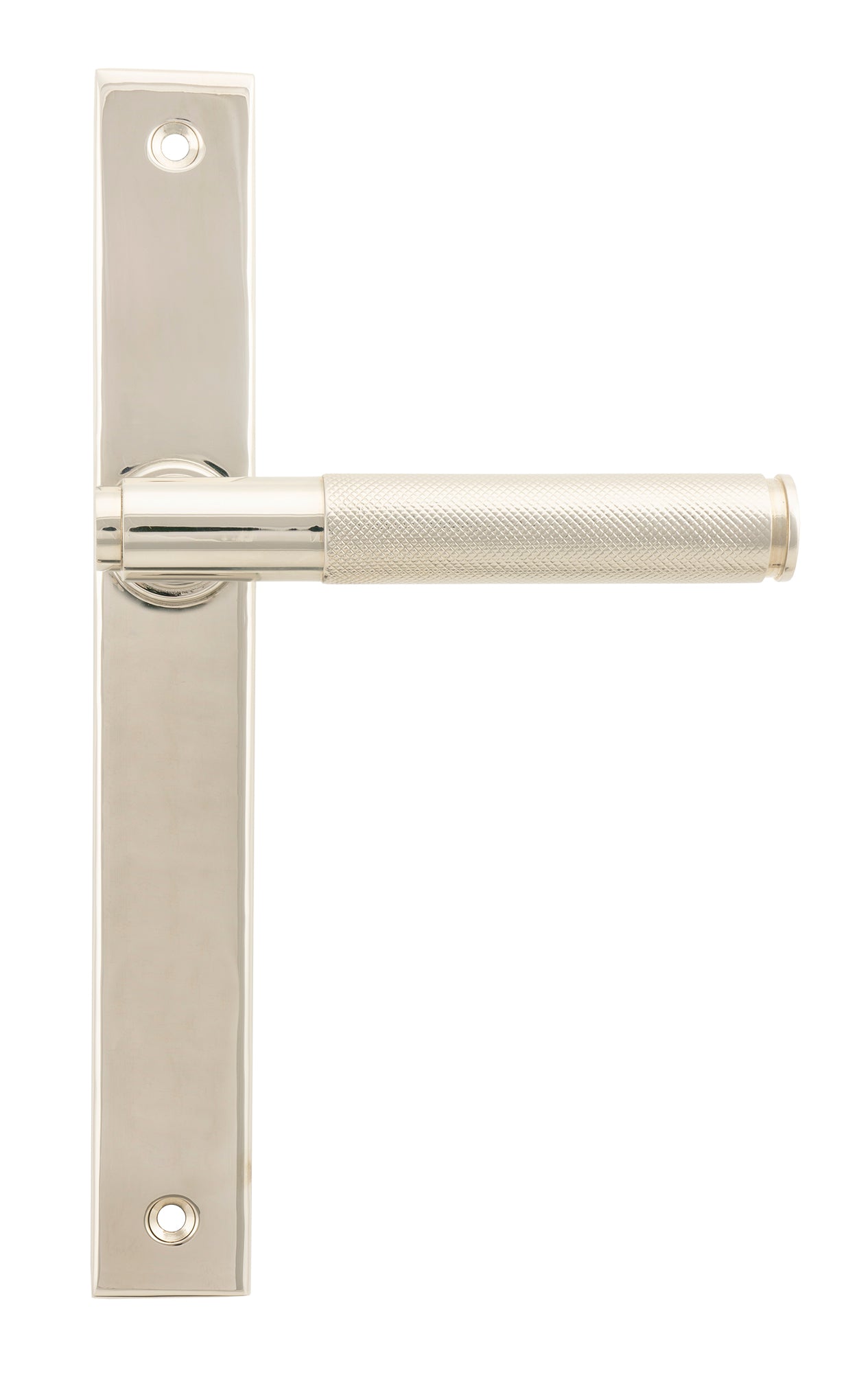 Polished Nickel Brompton Slimline Lever Espag. Latch Set