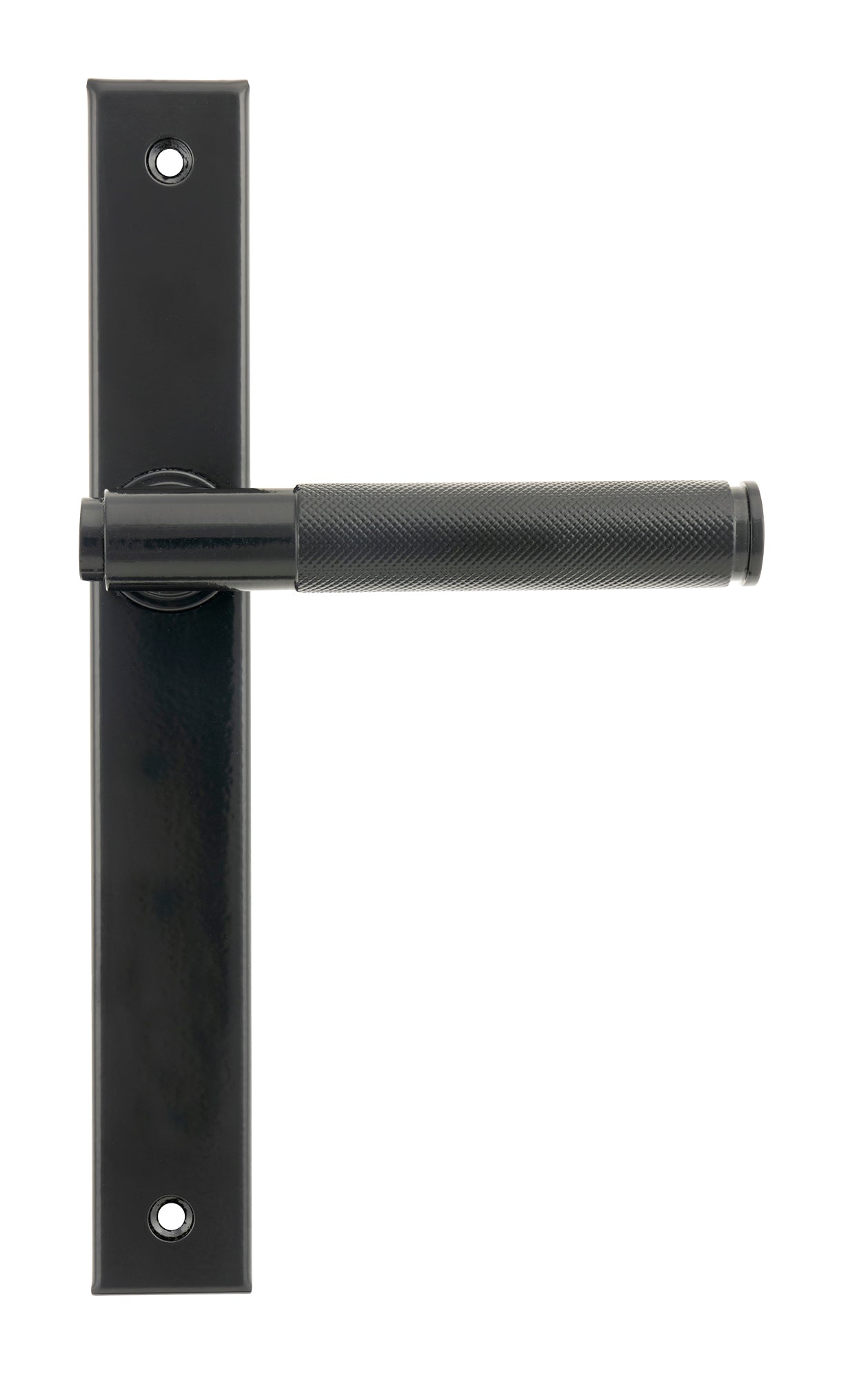 Black Brompton Slimline Lever Espag. Latch Set