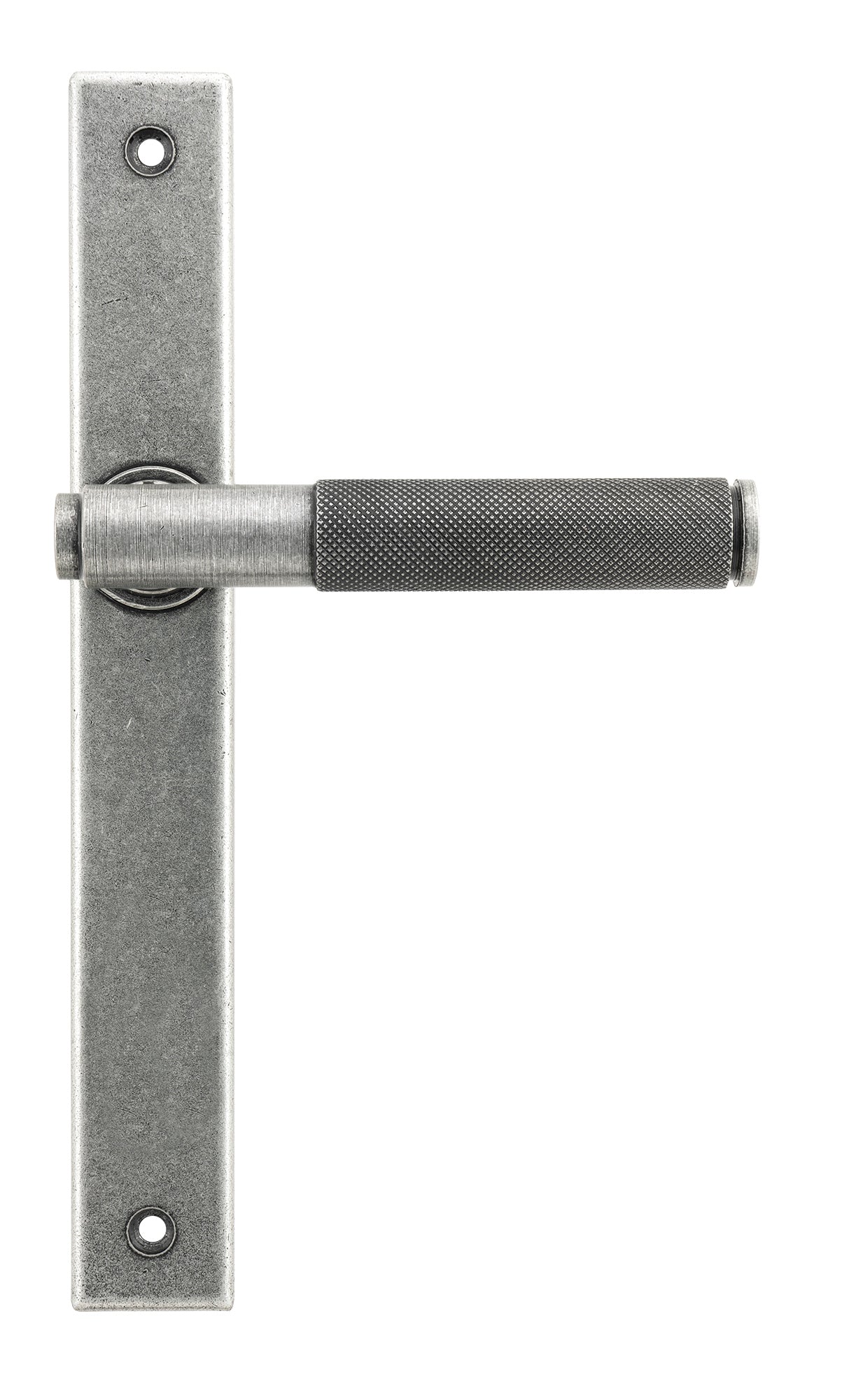 Pewter Brompton Slimline Lever Espag. Latch Set