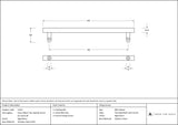 Offset T Bar Handle Secret Fix 32mm dia