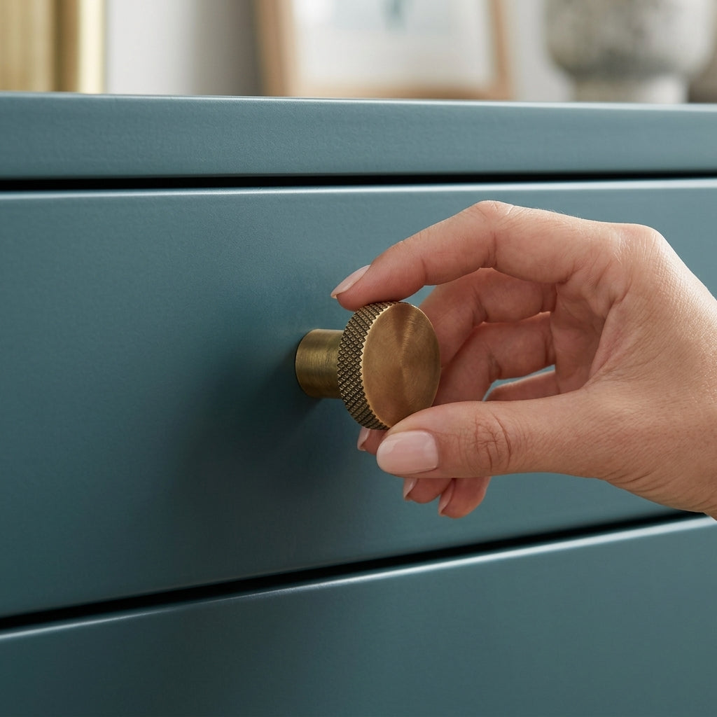 Hanover Knurled Circular Cupboard Knob