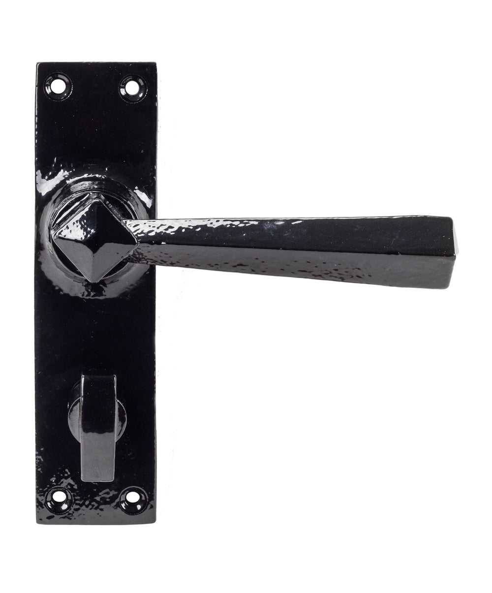 Black Straight Lever Bathroom Set