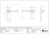 Straight Lever Latch Set