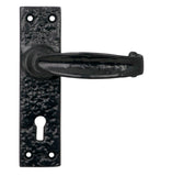Black Lever Lock Set