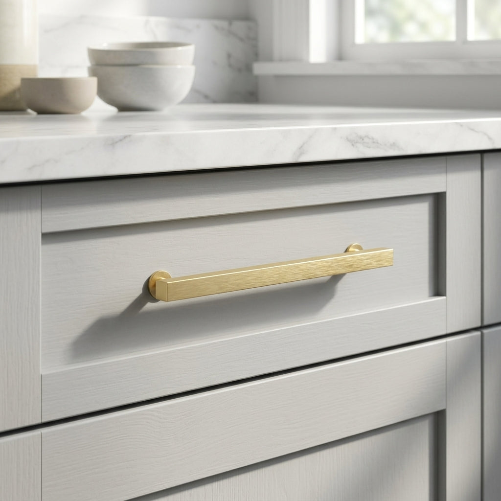 Square T-Bar Cupboard Pull Handle