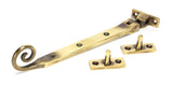 Aged Brass 8" Monkeytail Stay