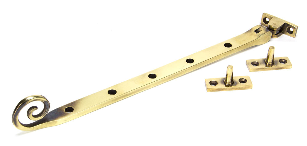 Aged Brass 12" Monkeytail Stay