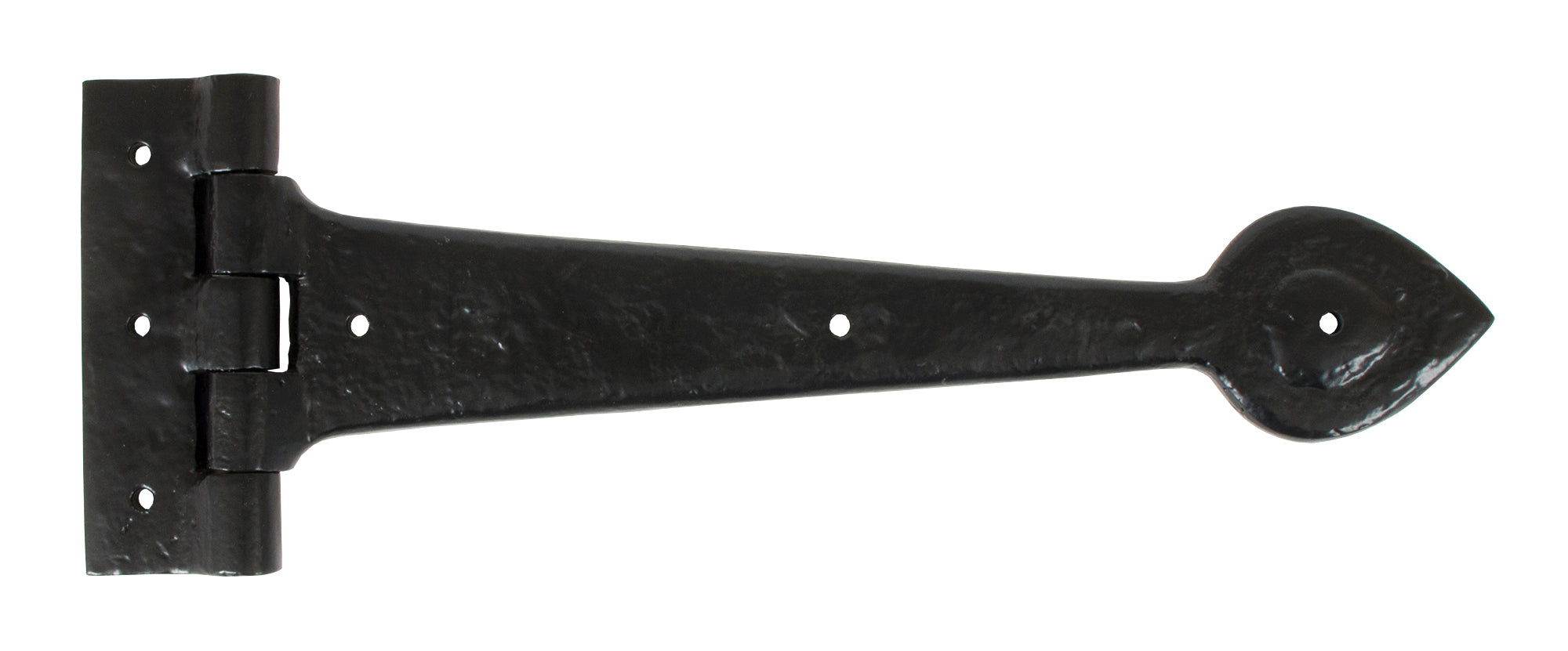 Black Textured 12" Cast T Hinge (pair)