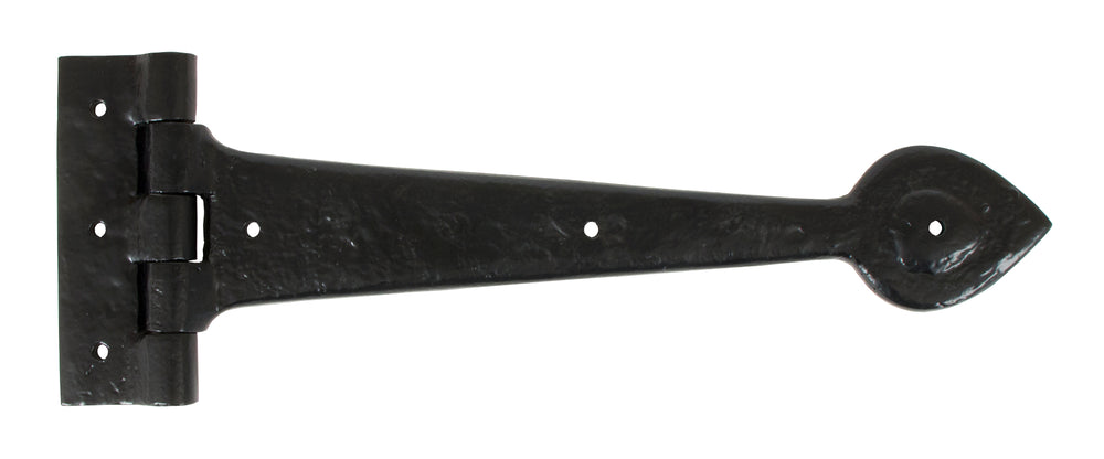 Black Textured 12" Cast T Hinge (pair)