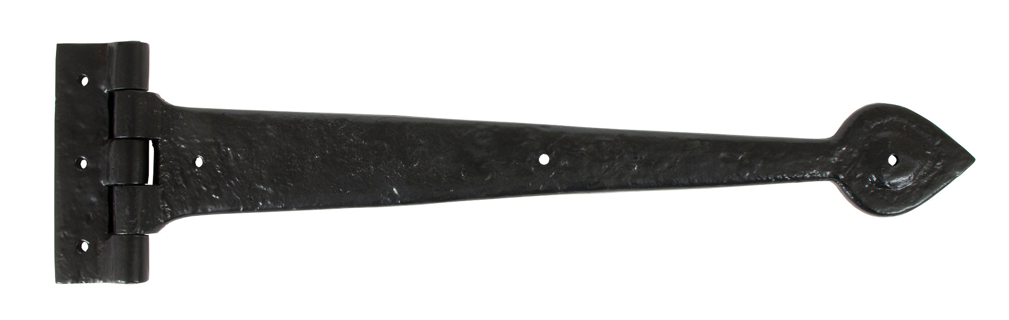 Black Textured 16" Cast T Hinge (pair)