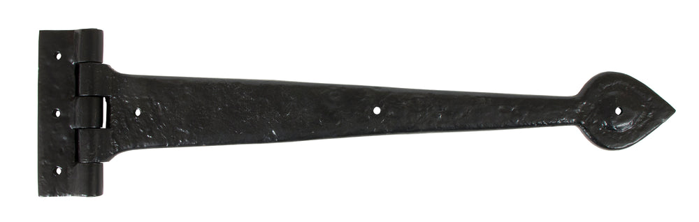 Black Textured 16" Cast T Hinge (pair)
