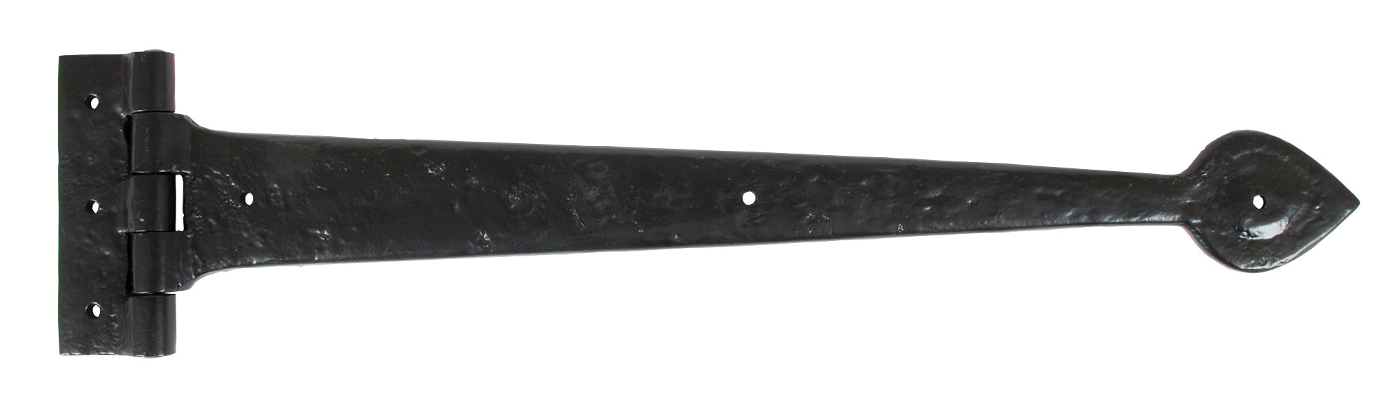Black Textured 18" Cast T Hinge (pair)