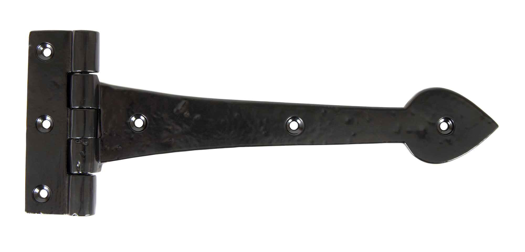 Black Smooth 10½" Cast T Hinge (pair)