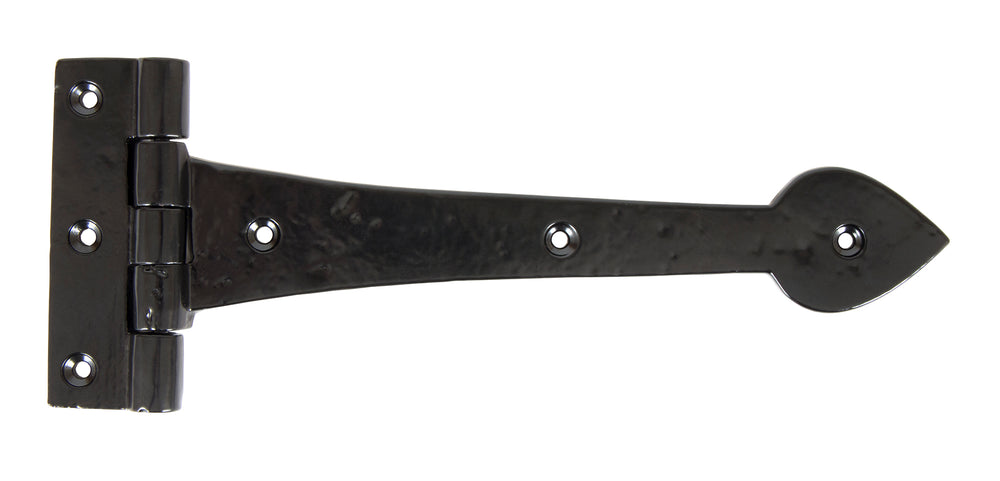Black Smooth 10½" Cast T Hinge (pair)