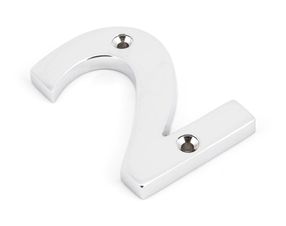 Polished Chrome Numeral 2