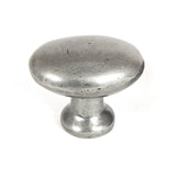 Pewter Oval Cabinet Knob 40mm