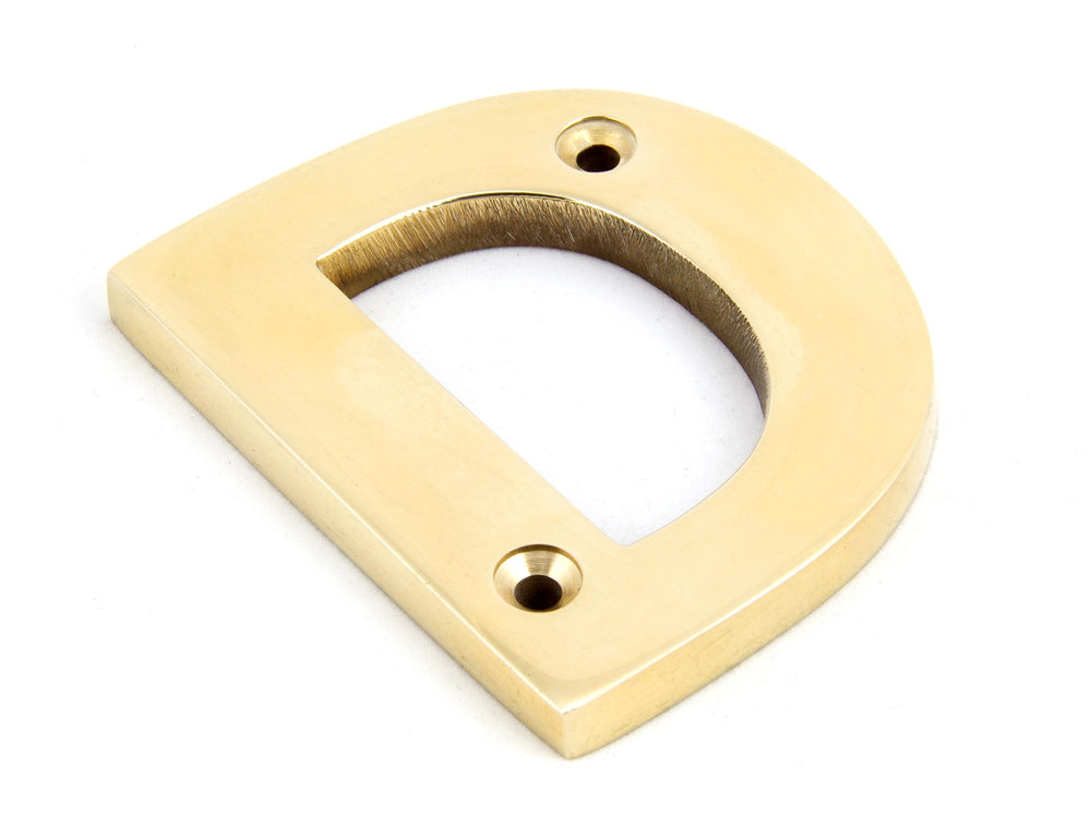 Polished Brass Letter D