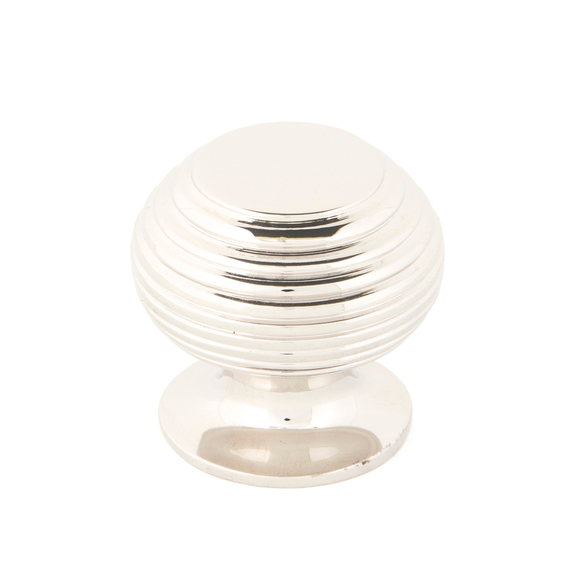 Polished Nickel Beehive Cabinet Knob 30mm